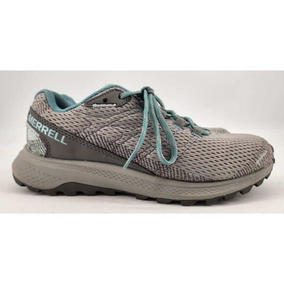 Merrell Fly Strick J067238W Woman's Size 6 W Teal Gray Running Sneaker Shoes - Picture 5 of 13